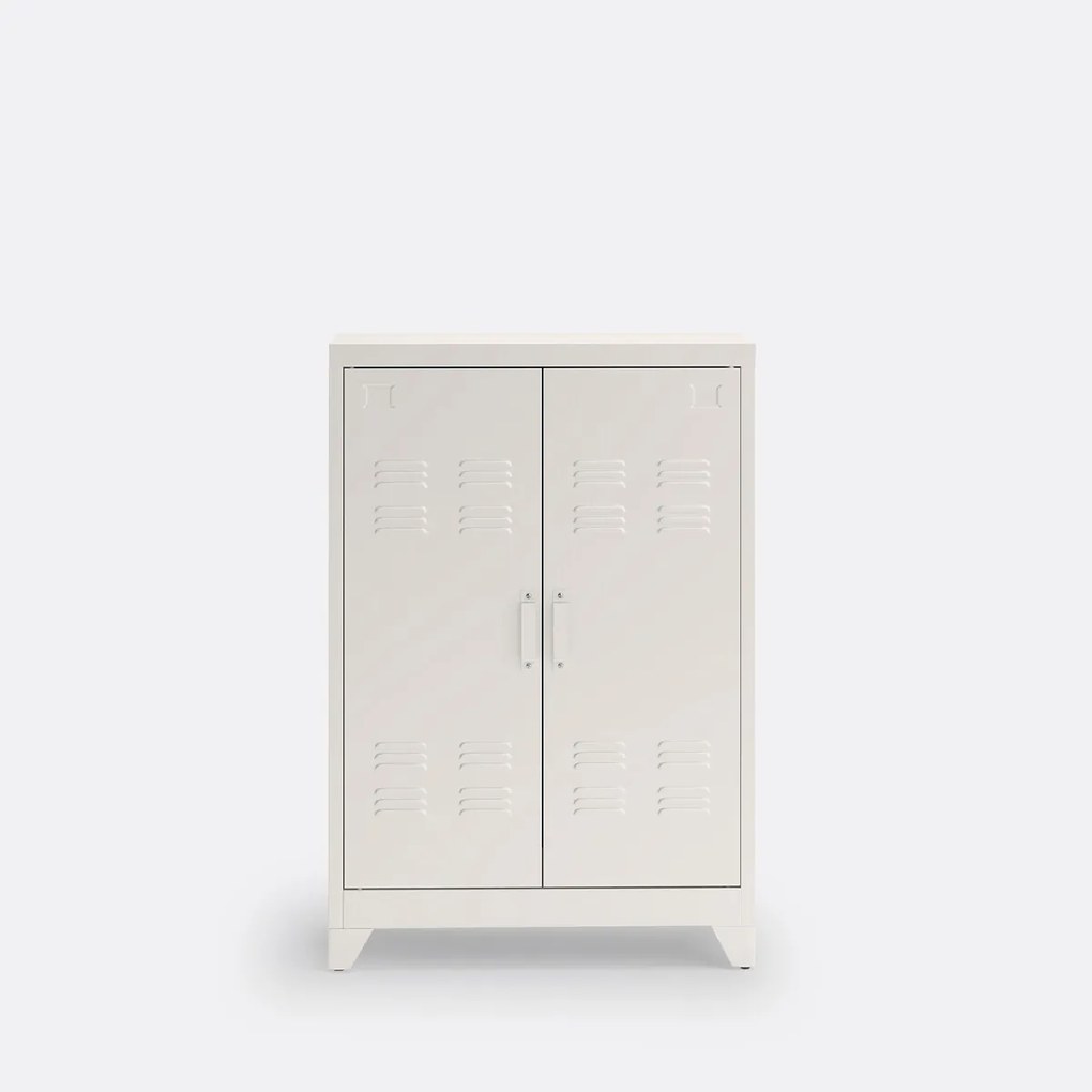Lage kast in metaal, 2 deuren, Hiba