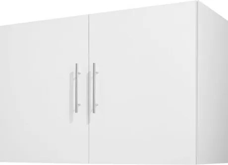 VEVOR wandkast voor de wasruimte, 2-laags wandkast met verstelbare plank, keukenkast met 2 deuren, voor keuken, badkamer, wasruimte, 40,6 x 91,4 x 61 cm (D x B x H), bovenkast wit