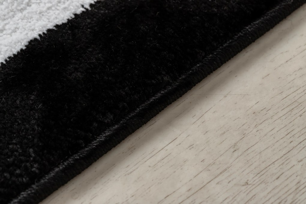 Tapijt HAMPTON Kader zwart - TWEEDE-KLASSE PRODUCT