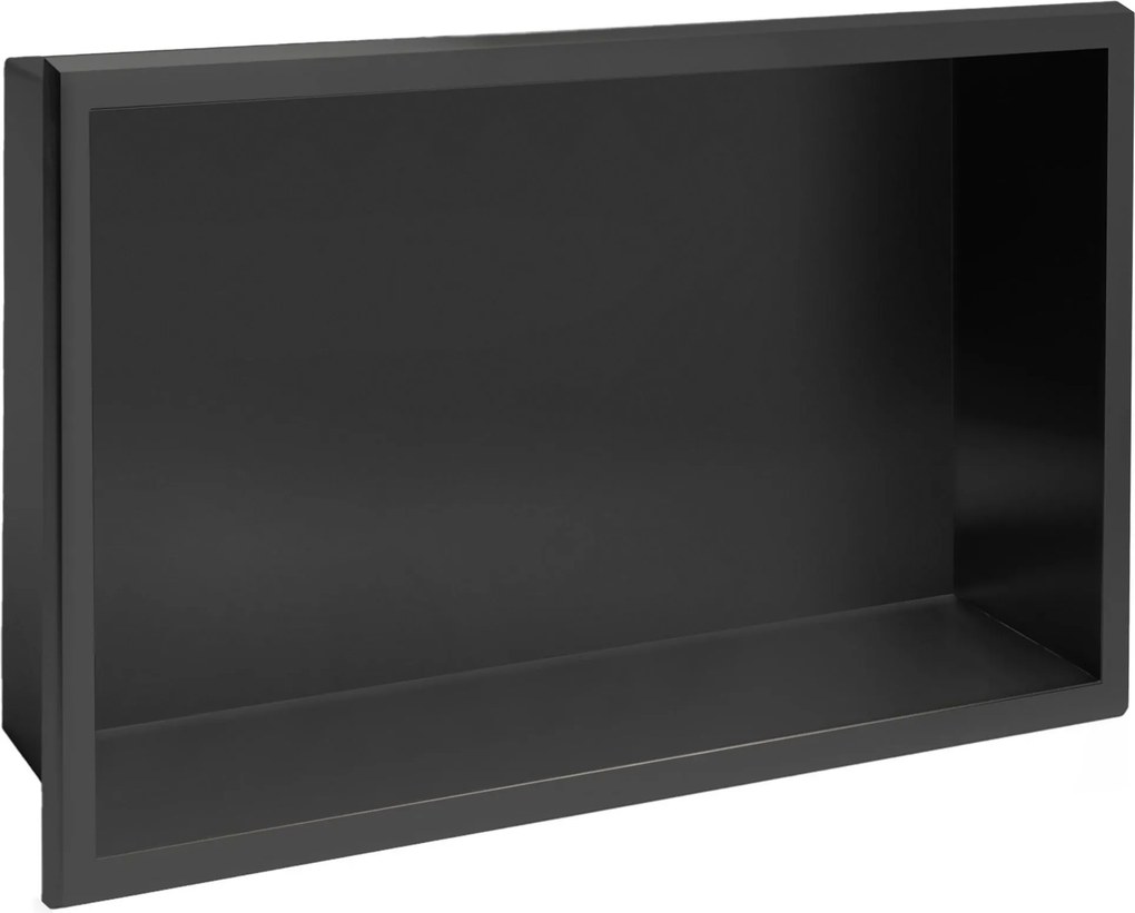 bathroom shelf 30x45 matte black
