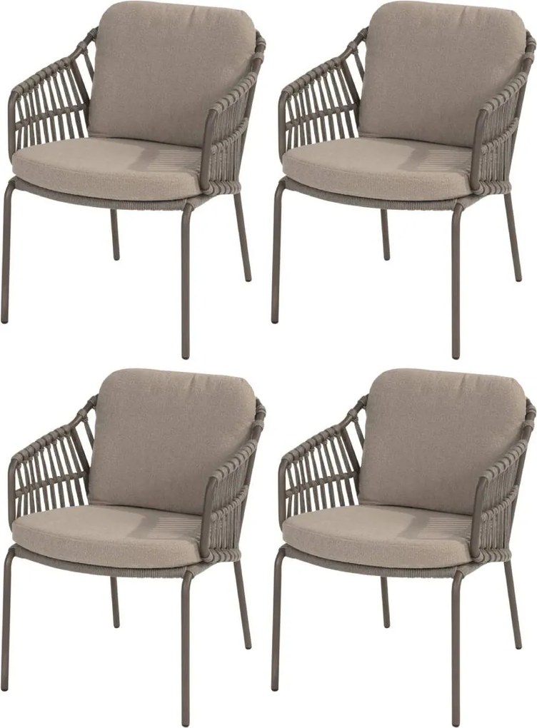 Capalbio dining tuinstoel terre 4 Seasons Outdoor set van 4