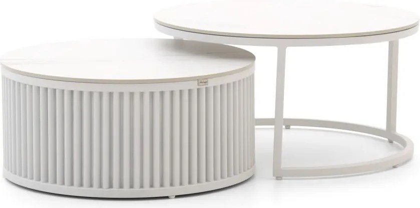 Loungetafel Bellagio  | Rond  | Tuintafel Sintered stone | Ø85cm | Kees Smit Tuinmeubelen