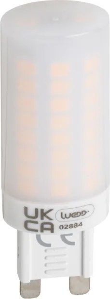 Set van 2 G9 3-staps dimbare LED lampen opaal 4.5W 500 lm 2700K