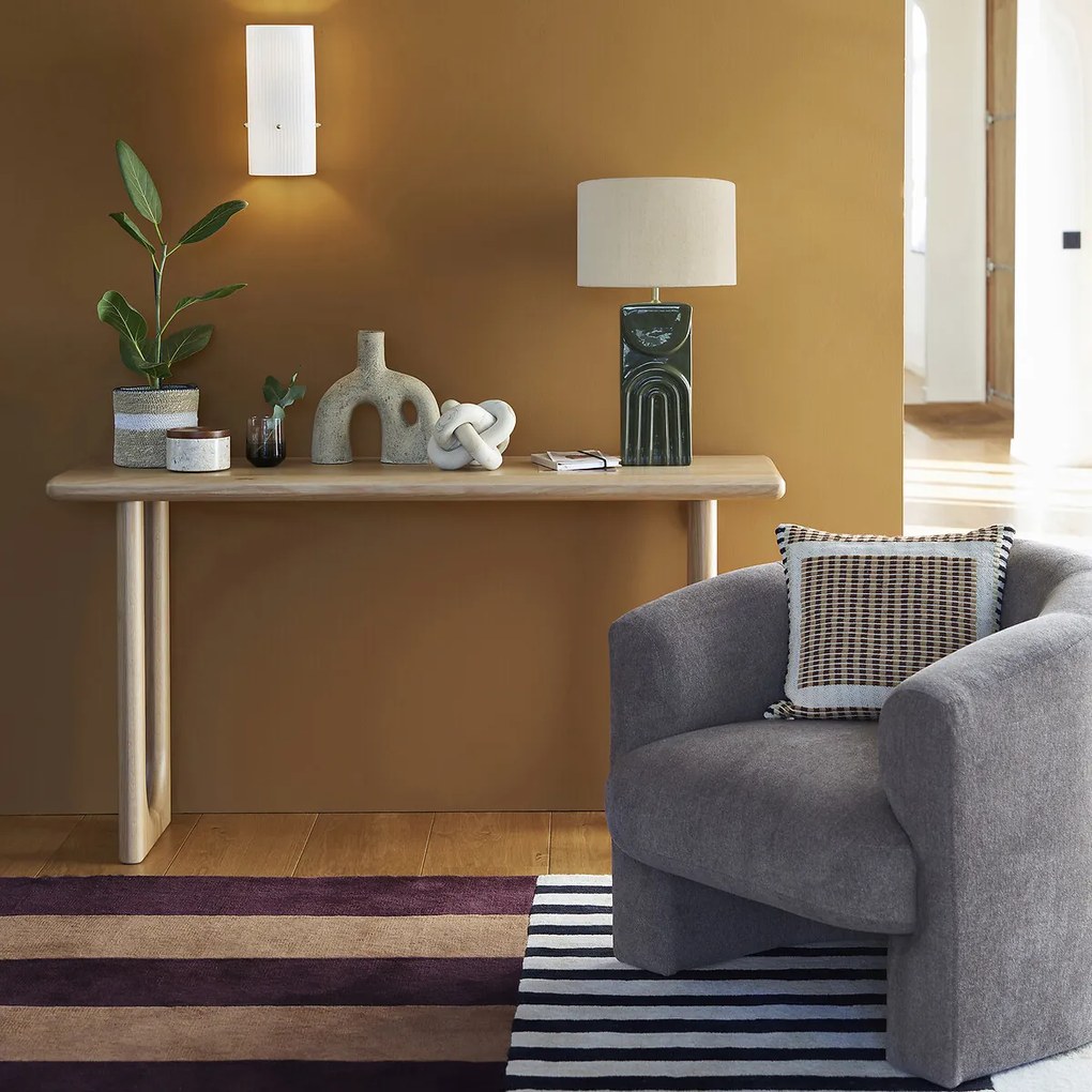Wandtafel, massief eiken en eikenfineer, Douve