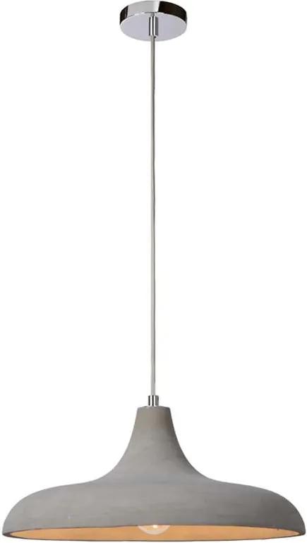 Lucide hanglamp Solo - 40 cm - beton - Leen Bakker