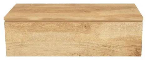 Arcqua Living Onderkast - 100x46x30cm - 1 lades - greeploos - gemelamineerd spaanplaat - oak natural ONK483677