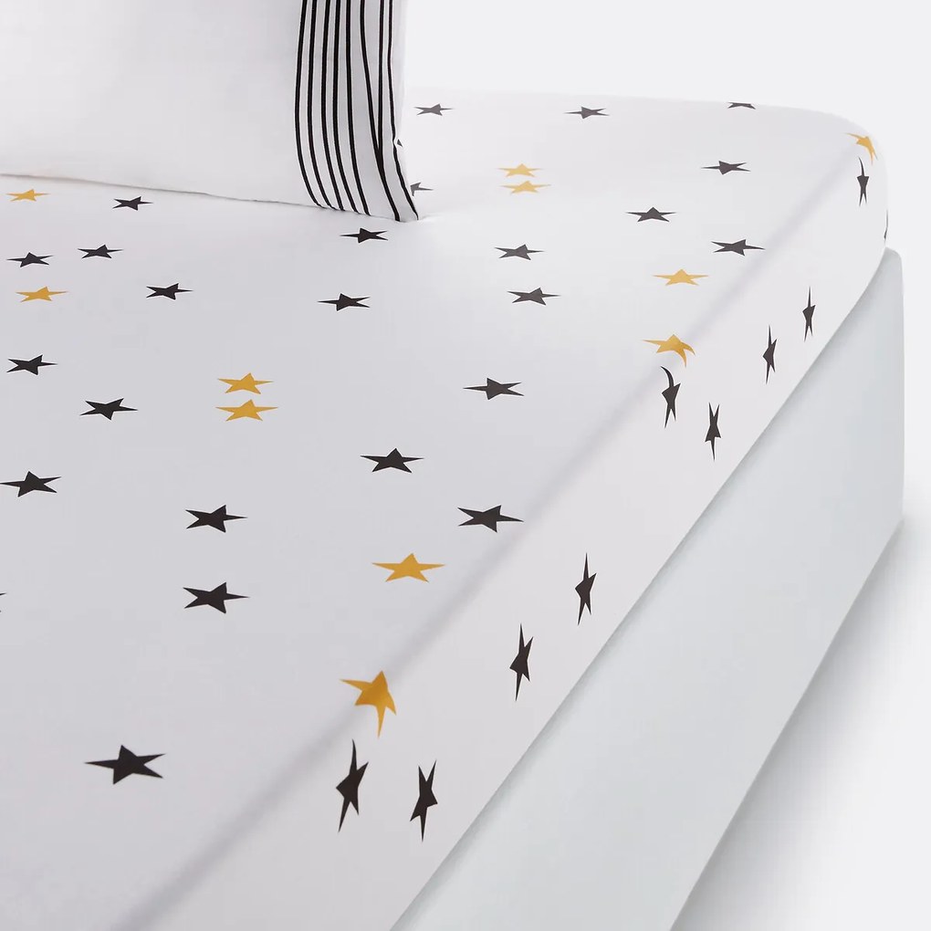 Hoeslaken in zuiver katoen, Fringe