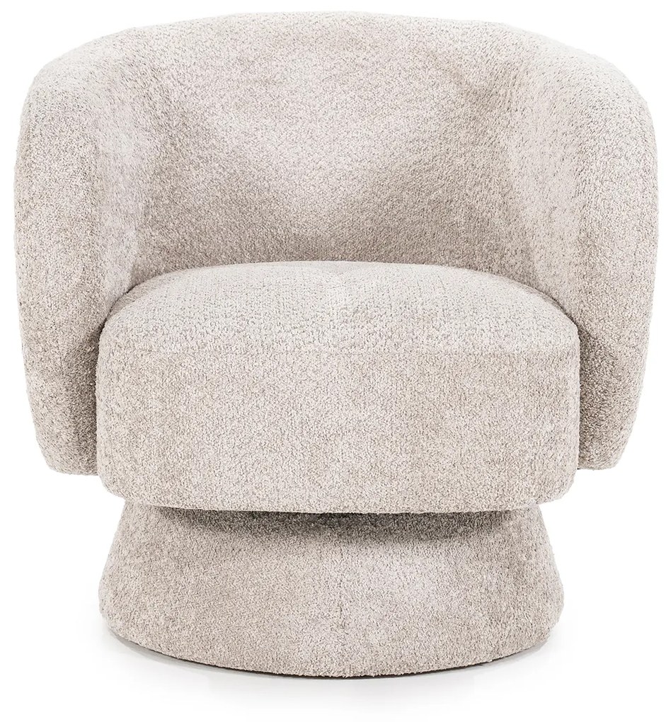 By-Boo Balou Draaibare Fauteuil Taupe Boucle