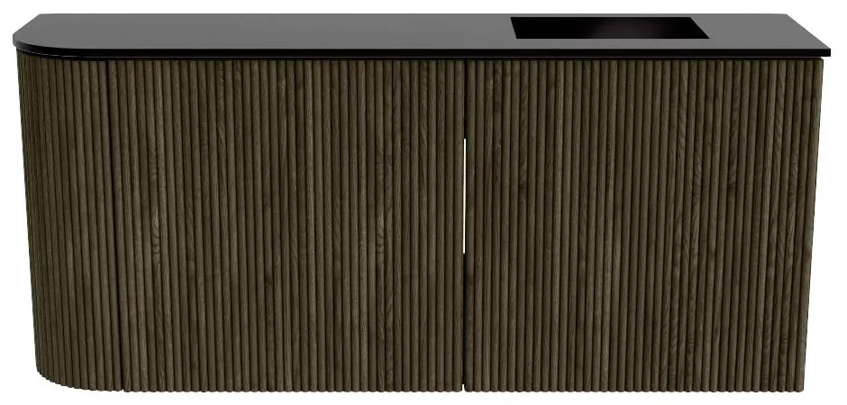 Mondiaz Joya 90cm toiletmeubel ronding links shadow met wastafel faye rechts zonder kraangat urban