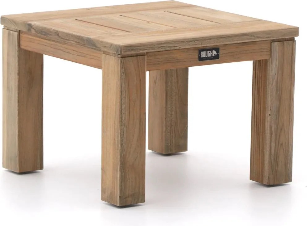 + 10% kassakorting | Bijzettafel tuin ROUGH | Vierkant  | Tuintafel Teakhout | 55x55cm | Kees Smit Tuinmeubelen