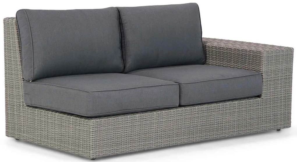 Hoek loungeset 5 personen Wicker Grijs  Garden Collections Oxford/Seaside