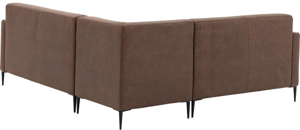 Goossens Key West bruin, micro leer, 2-zits, modern design