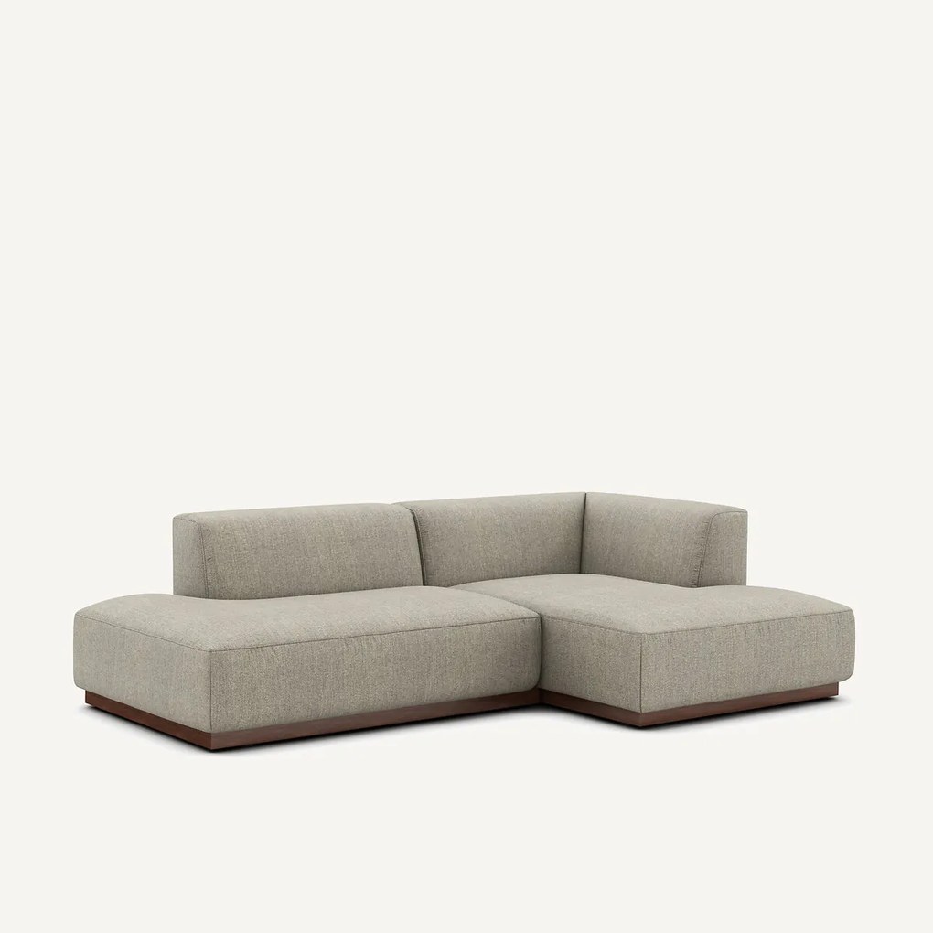 Rechte hoekbank in tweed, JACOPO