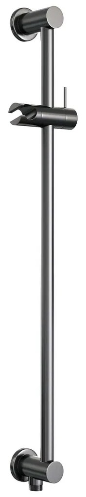 Brauer Gunmetal Edition complete inbouw regendouche met 3 standen handdouche, plafondarm, glijstang en hoofddouche 20cm set 23 gunmetal geborsteld PVD