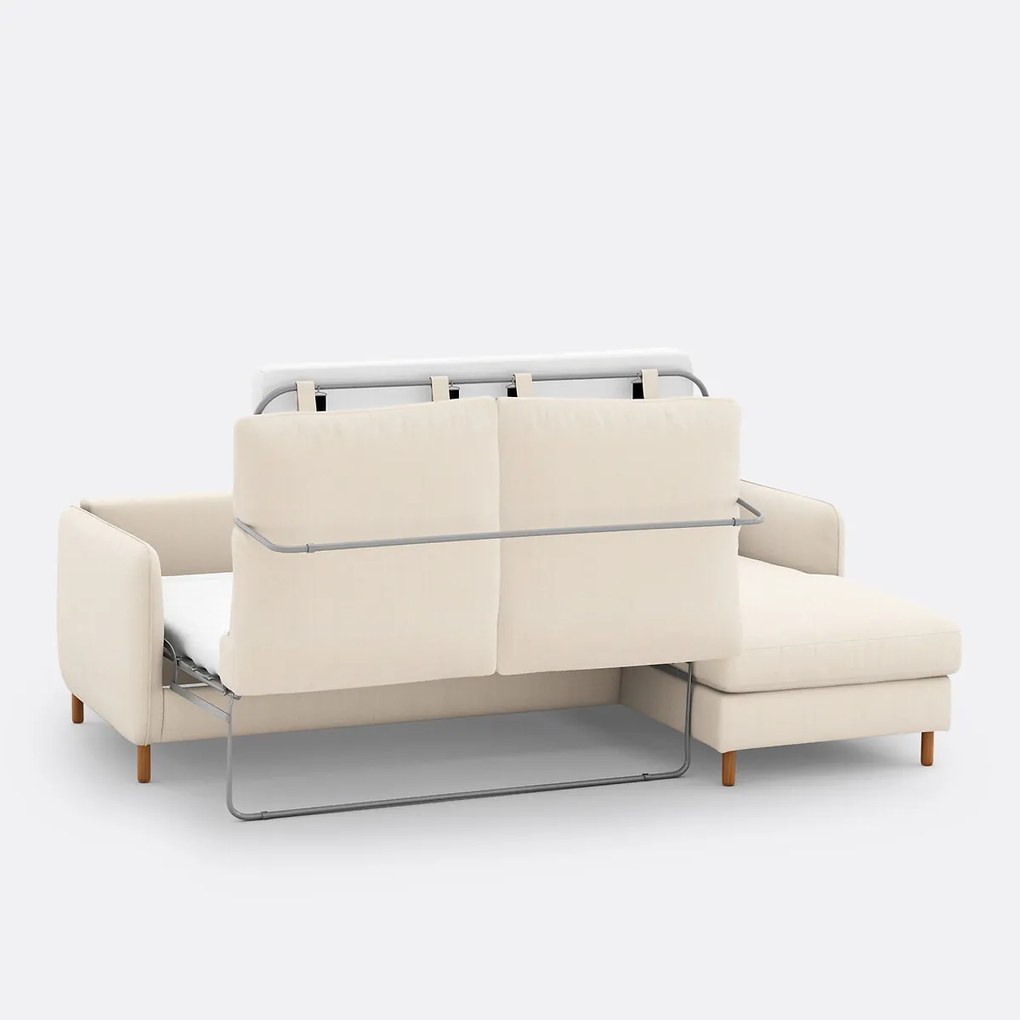 4-zits rechthoekige slaapbank in polyester, LOMÉO