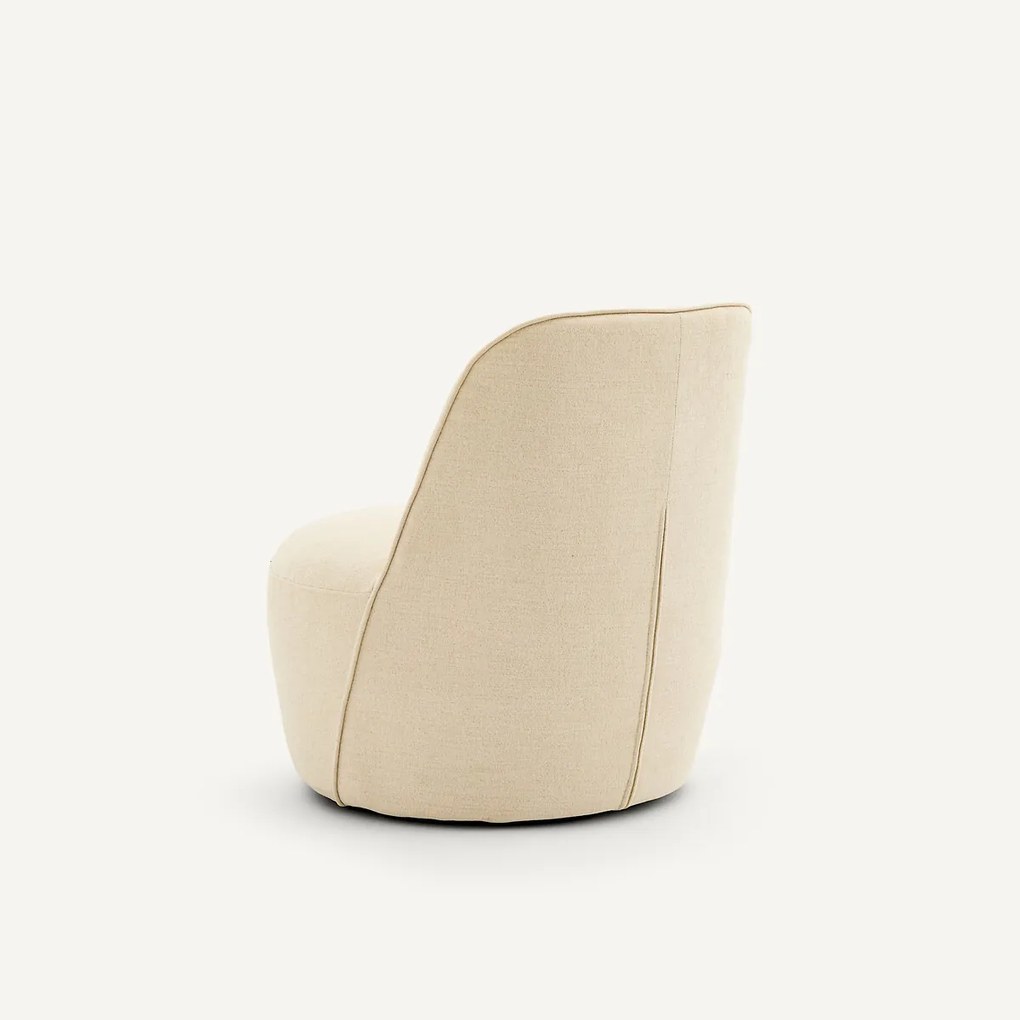 Draaibare fauteuil, in polyester, ROSEBURY, ontwerp Emmanuel Gallina