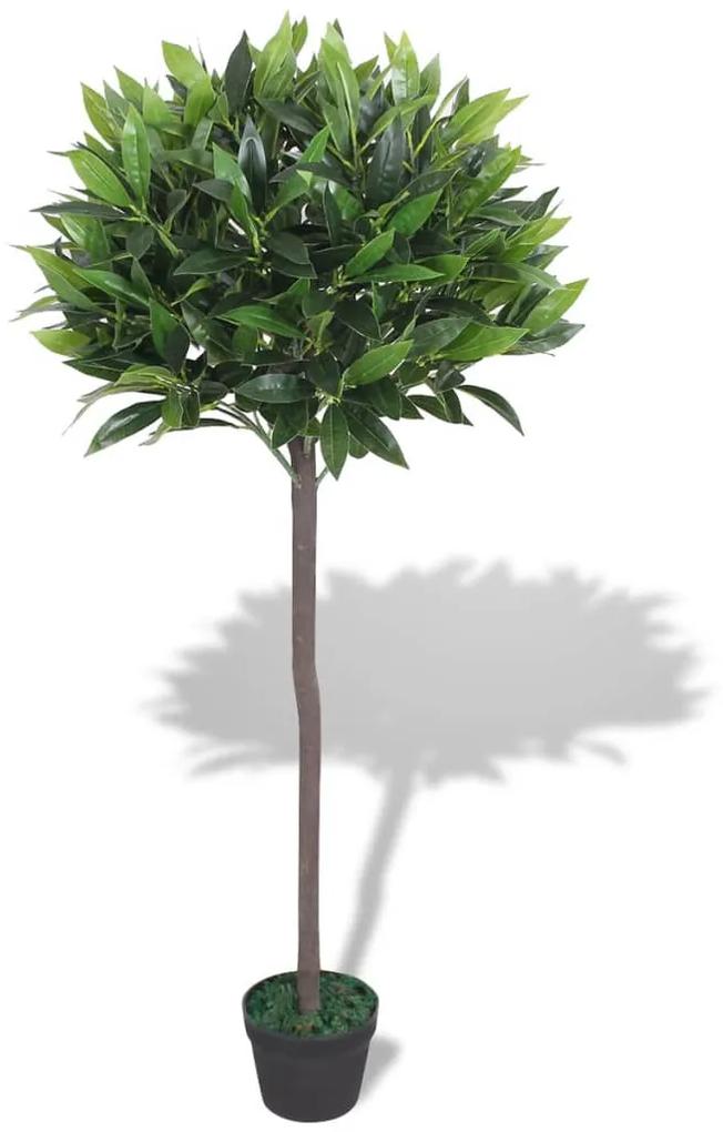 vidaXL Kunst laurierboom plant met pot 125 cm groen