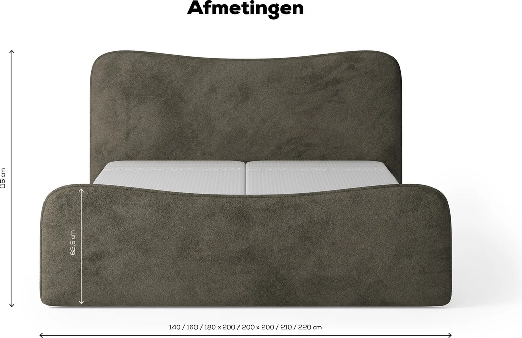 Bedframe Home Contour - by vtwonen – Bij Swiss Sense
