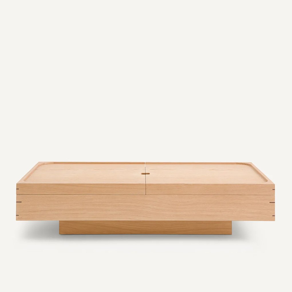 Salontafel met eikenfineer, Hibashi