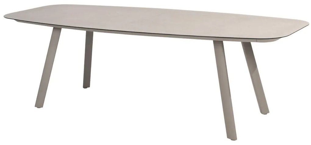 Taste by 4 Seasons Manolo tuintafel cloud met geprint keramisch blad 240 x 103 cm      lichtgrijs weerbestendig