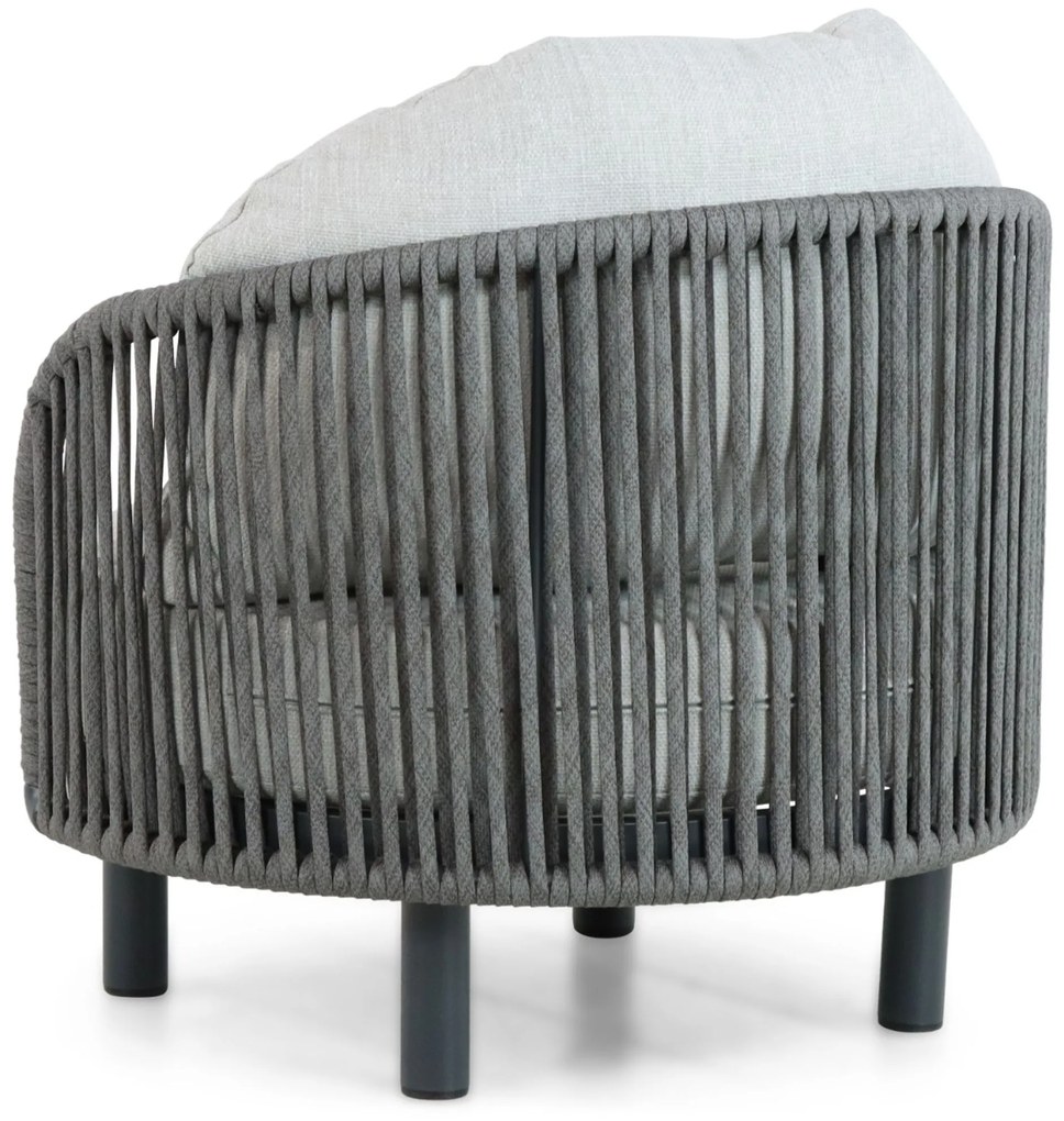 Tuinstoel Aluminium/rope Grijs-antraciet Santika Nanda