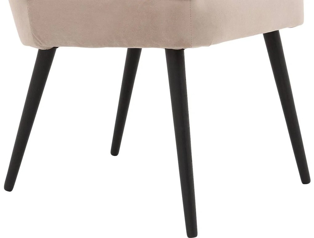 Goossens Eetkamerstoel Rob lichtgrijs velvet stof leuning, urban industrieel