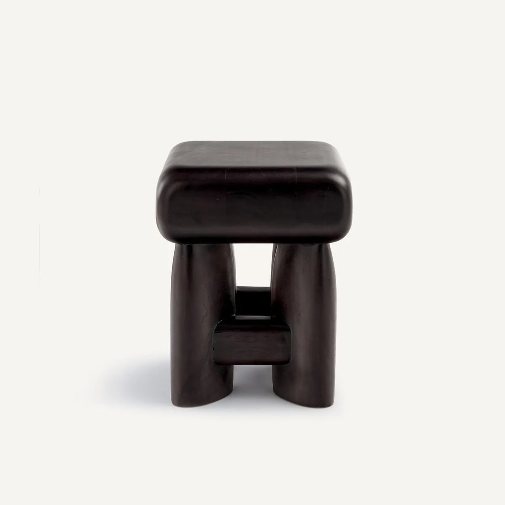 Massief teakhouten bijzettafel, Bisco