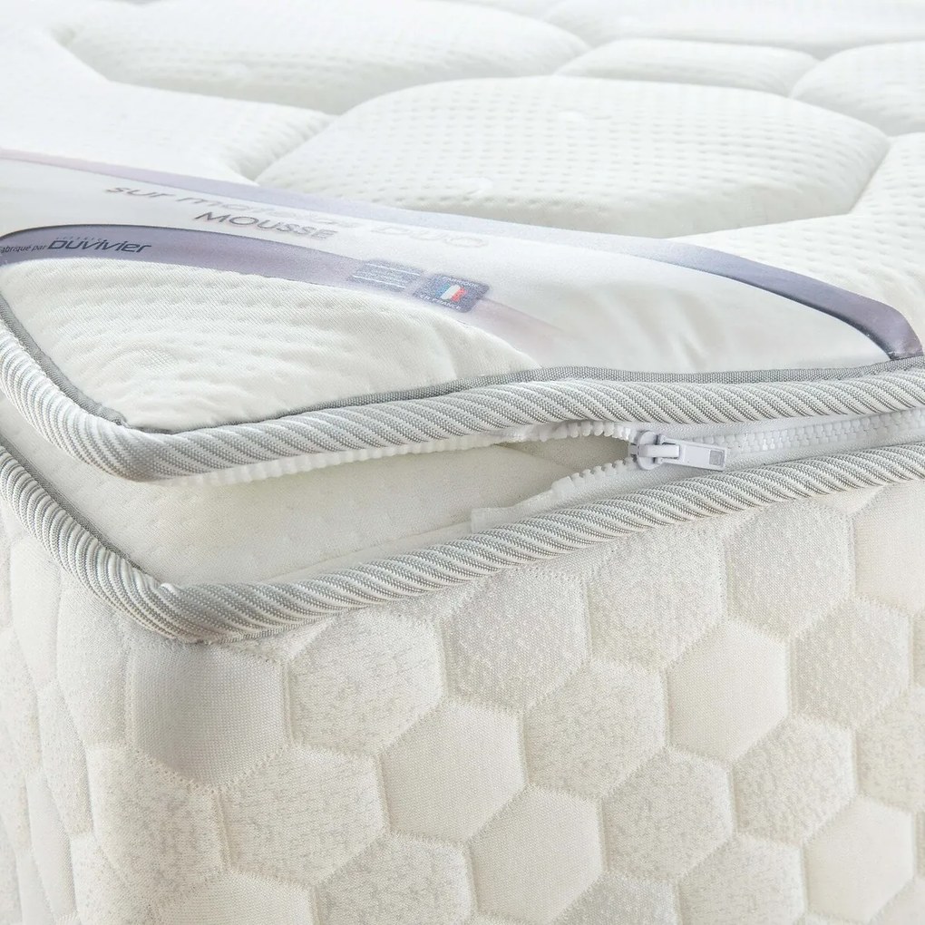 Matras 406 veren+topdekmatras in mousse+ bedbodem