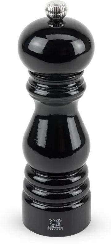 PARIS zoutmolen beukenhout zwart gelakt 22 cm