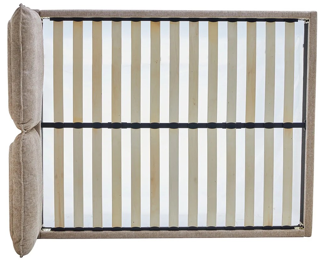 Bedframe Beige Stof 160x200 Cm