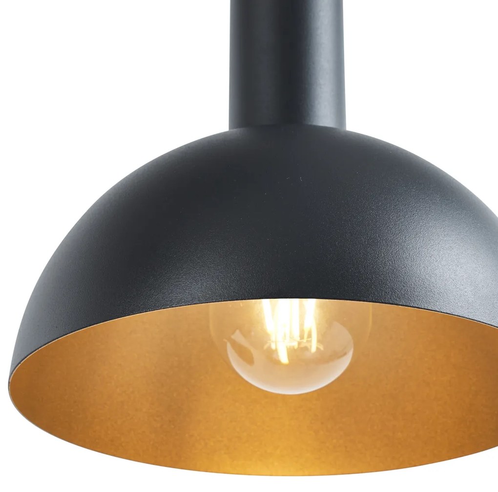 Eettafel / Eetkamer Moderne hanglamp zwart 6-lichts - Biles Modern E27 Binnenverlichting Lamp