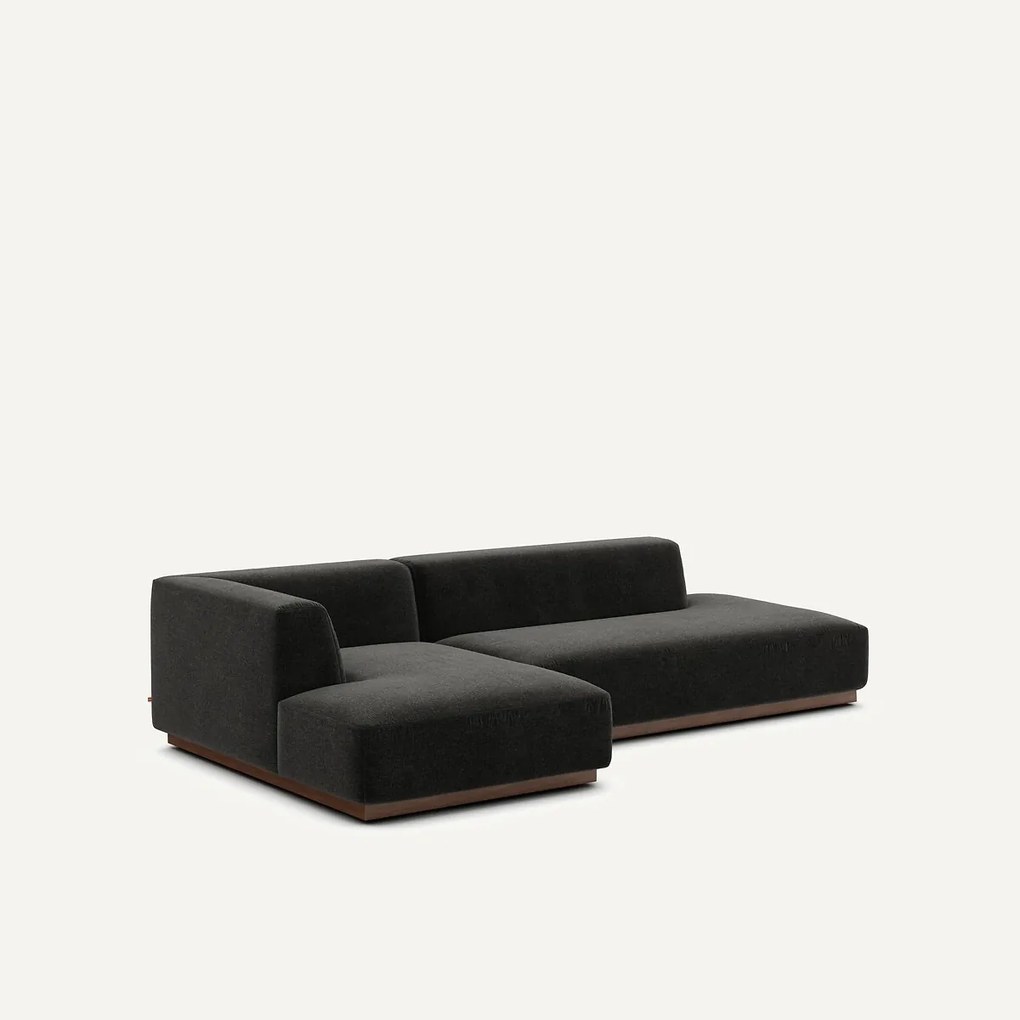 Linker hoekbank XL chenille fluweel, Jacopo
