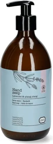 Handzeep, glazen fles, lavendel & ylang, 500 ml