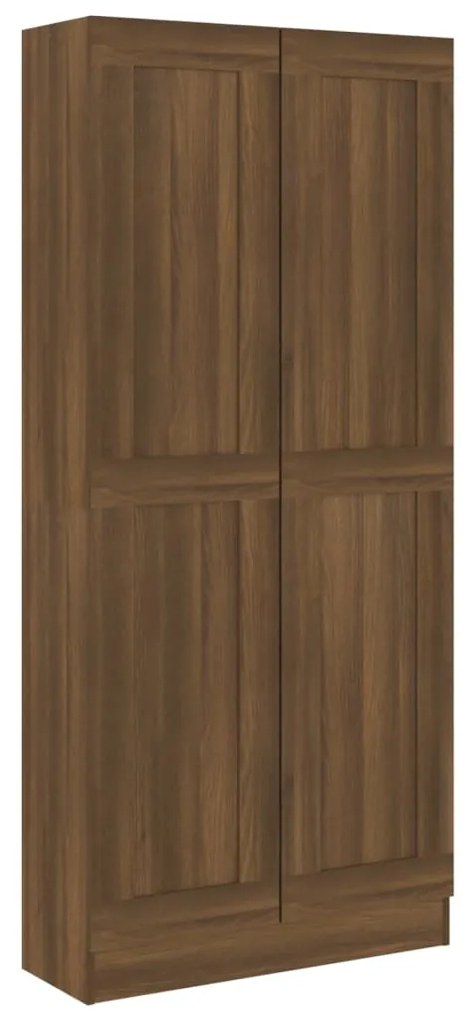 vidaXL Boekenkast 82,5x30,5x185,5 cm bewerkt hout bruineikenkleurig