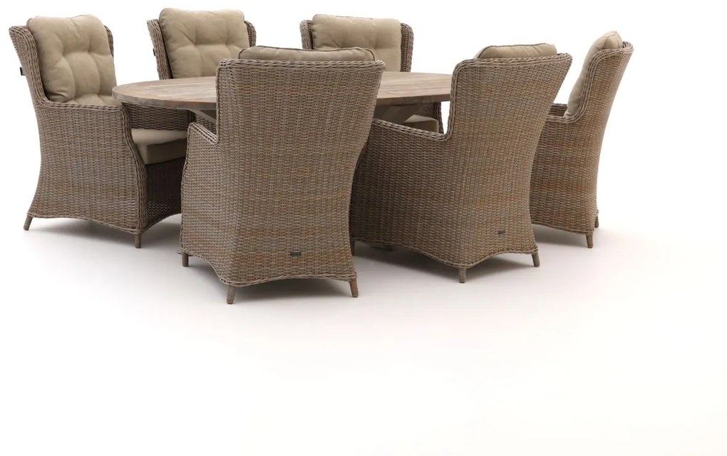 Intenso Milano/ROUGH-Y 240cm dining tuinset 7-delig