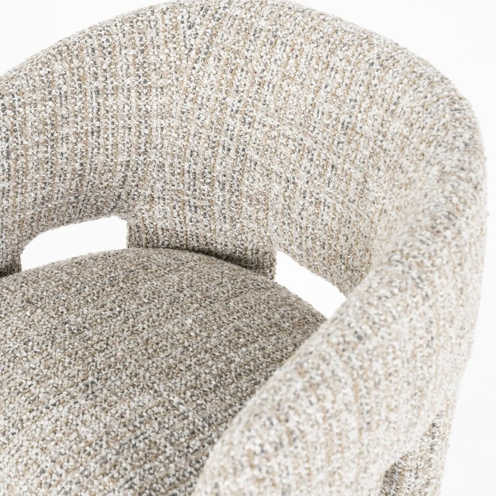 Eleonora Hamilton Taupe Eetkamerstoel Hotel Chique Stijl