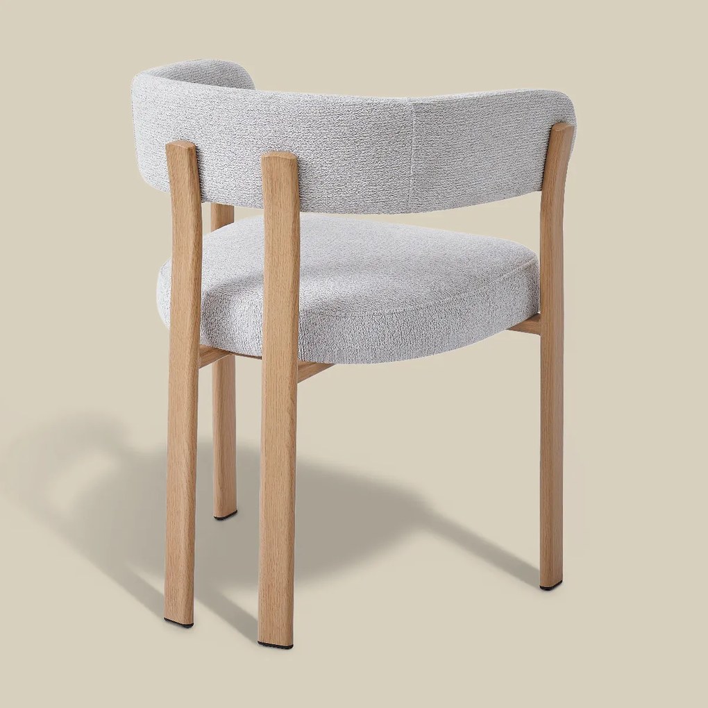 Eetkamerstoel Eiken Met Ronde Rugleuning