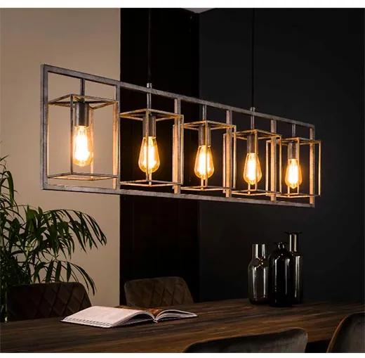 Cantwell 5-lichts Hanglamp Industrieel | Kalfort | Metaal | Metaal & Grijs   | Cavetown