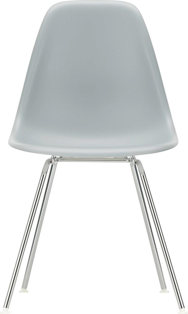 Vitra Eames DSX stoel met verchroomd onderstel Helder grijs