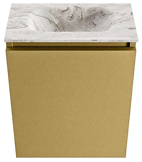 Mondiaz Ture DLux toiletmeubel 40cm oro met wastafel glace midden zonder kraangat