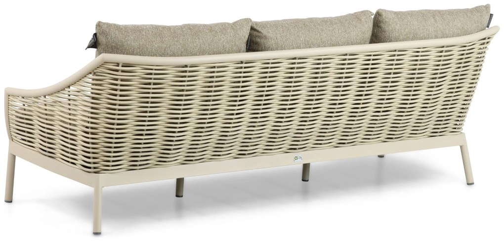 Stoel en Bank Loungeset 5 personen Aluminium/Wicker Taupe Apple Bee Milou