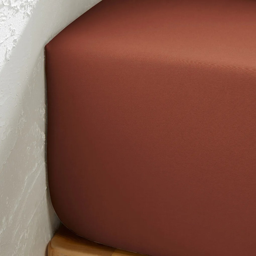 Hoeslaken van 118-draden gewassen katoensatijn, Victor uni