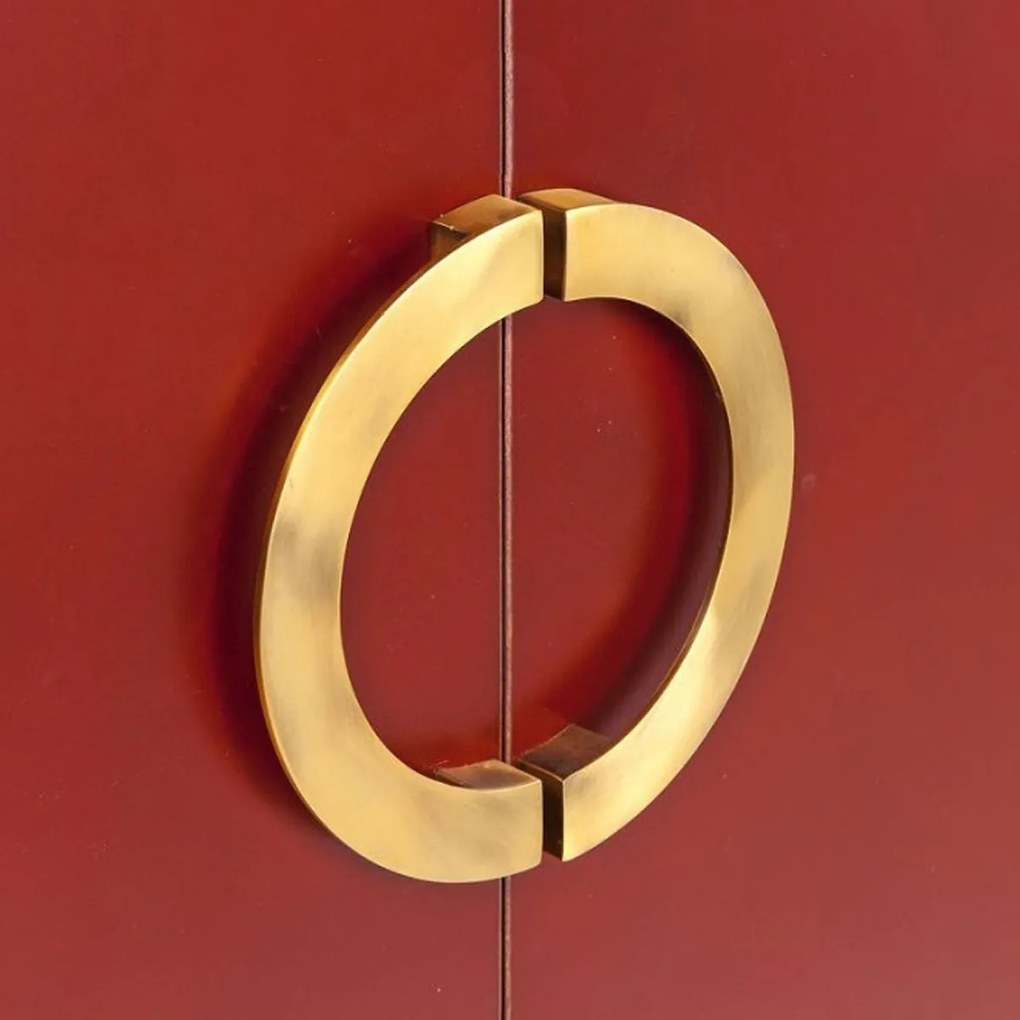 Kare Design Disk Bordeauxrode Kledingkast - 120x55x180cm.