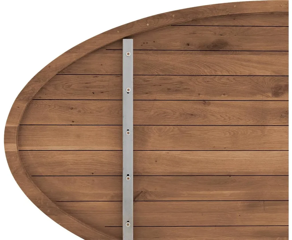 Goossens Eettafel Blade, Strak blad ovaal 260 x 120 cm 6 cm dik