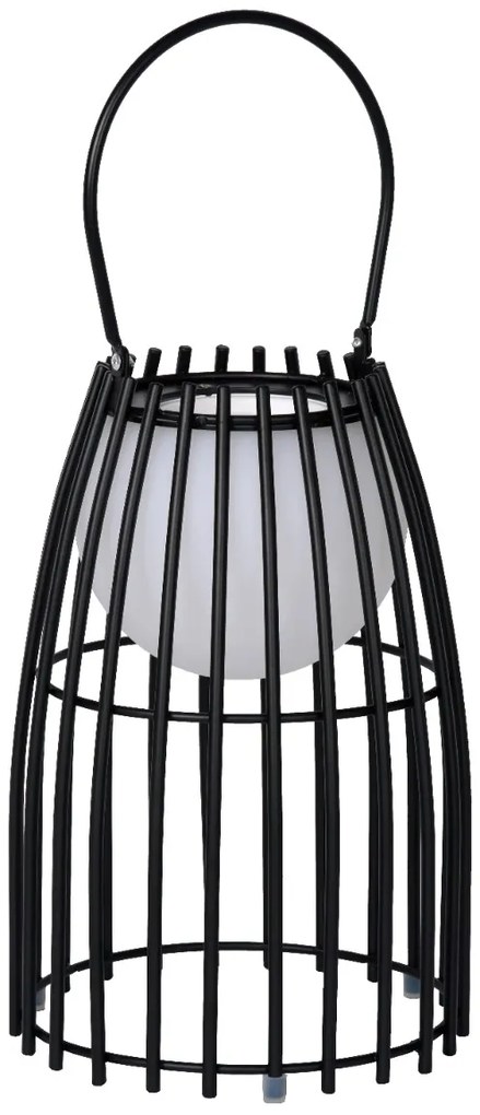 Lucide Fjara oplaadbare LED lamp 0.3W 25x18cm zwart