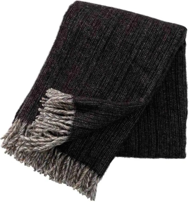 Klippan - Plaid Lamswol Bjork - Zwart