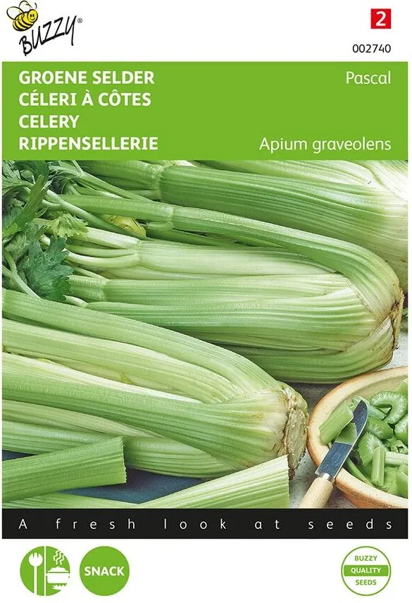Buzzy seeds Bladselderij Pascal zaden - Groene Volpijp