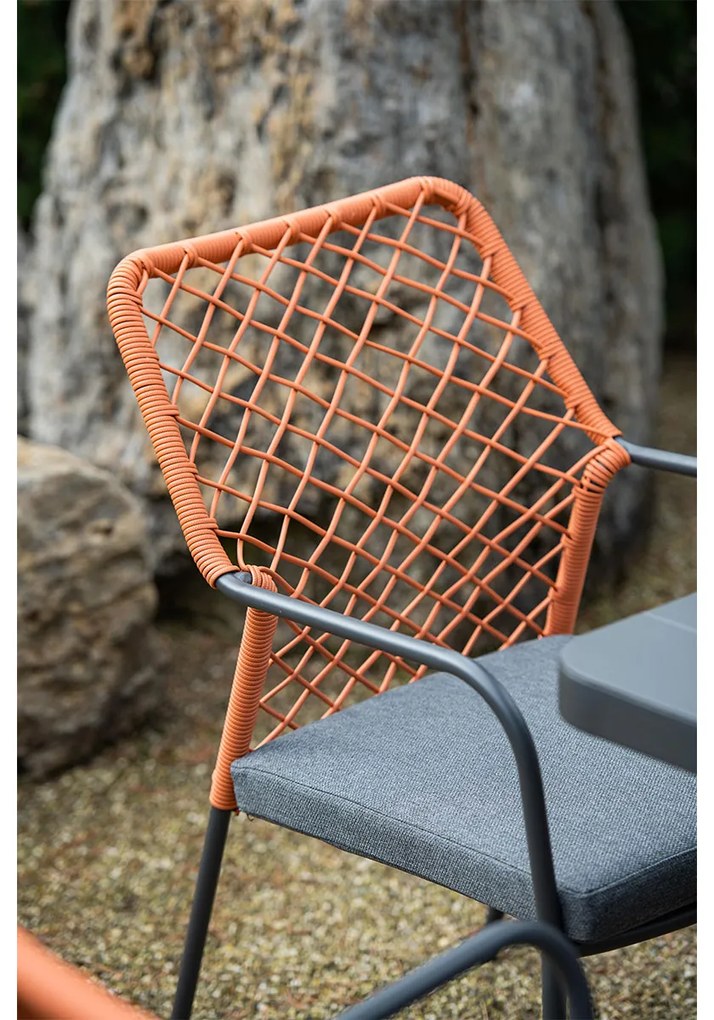 Garden Impressions Ross tuinset 3-delig koper - Mina tuintafel 90x90 cm