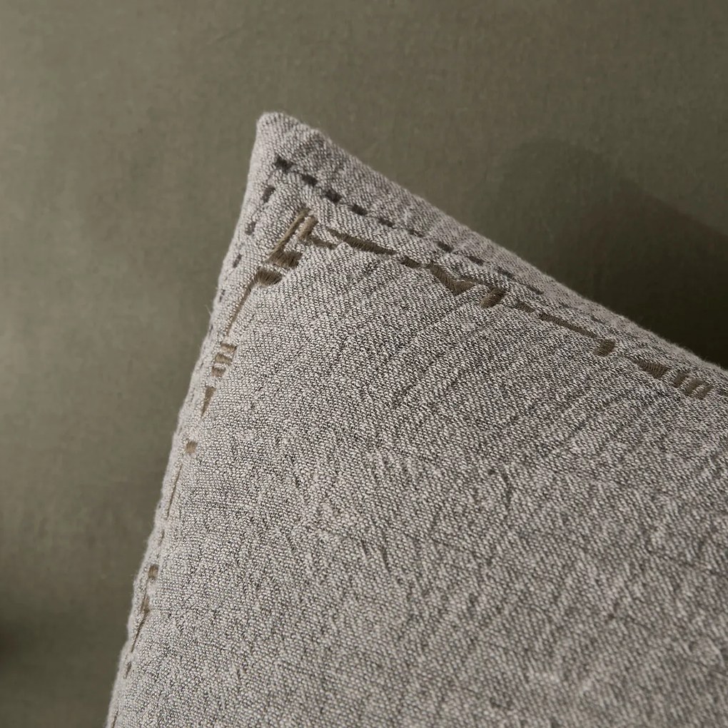 Kussensloop tweezijdig tetra/linnen , Thesari