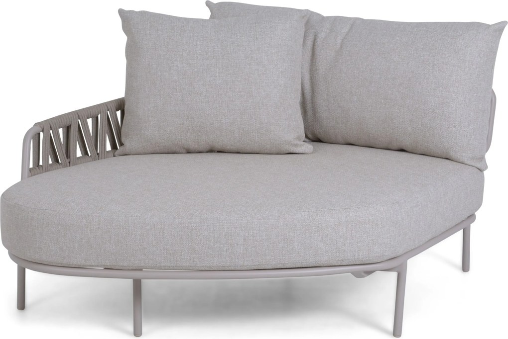 Chaise Loungeset 2 personen Aluminium/rope Taupe Seasons